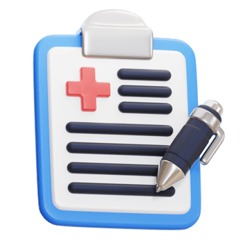 medical report 3d icon png