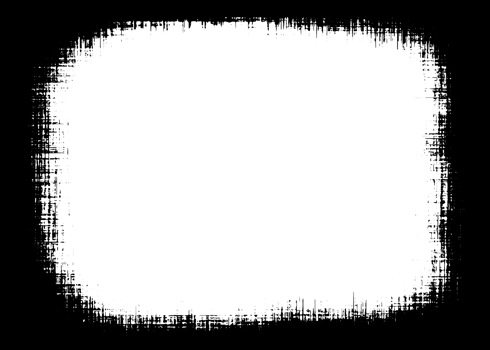 Grunge border texture background. Abstract frame overlay. PNG graphic illustration with transparent background.