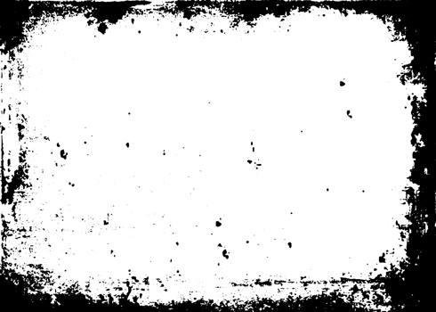 Grunge border texture background. Abstract frame overlay. PNG graphic illustration with transparent background.