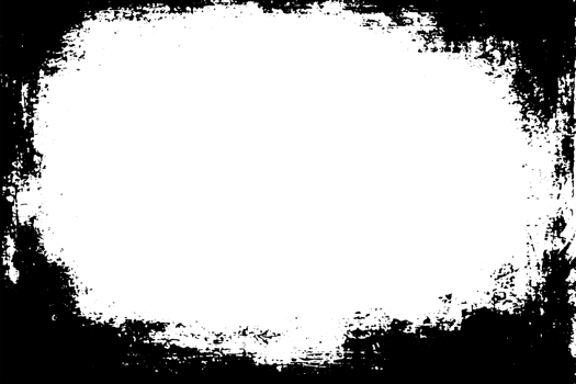 Grunge border texture background. Abstract frame overlay. PNG graphic illustration with transparent background.