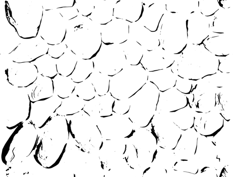 Rustic cracked texture with many cracks and scratches. Abstract background. PNG graphic illustration with transparent background.