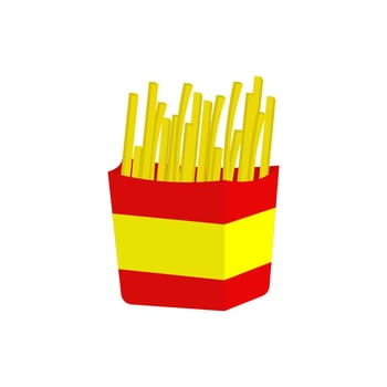 french fries icon design vector templates