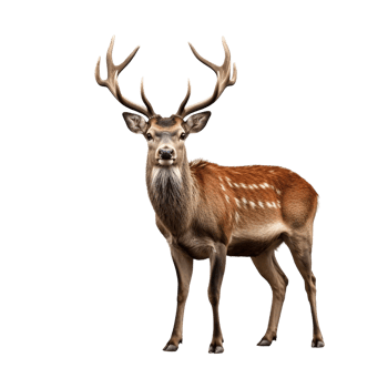 AI generated Deer clip art png