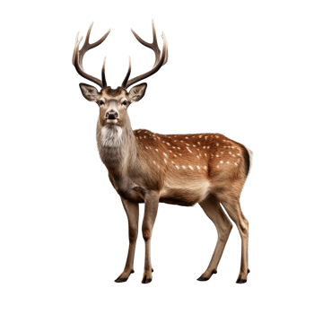 AI generated Deer clip art png