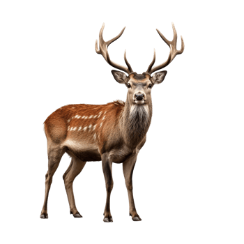 AI generated Deer clip art png
