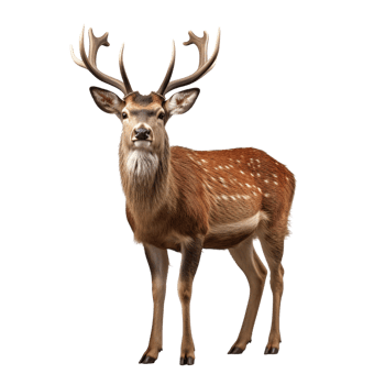 AI generated Deer clip art png