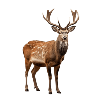 AI generated Deer clip art png