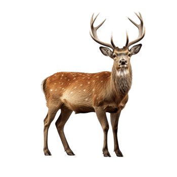 AI generated Deer clip art png
