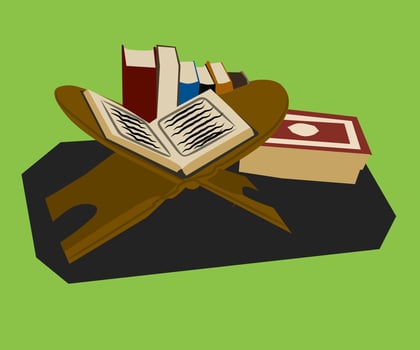 al quran illustration vector