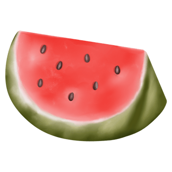 cute red watermelon png