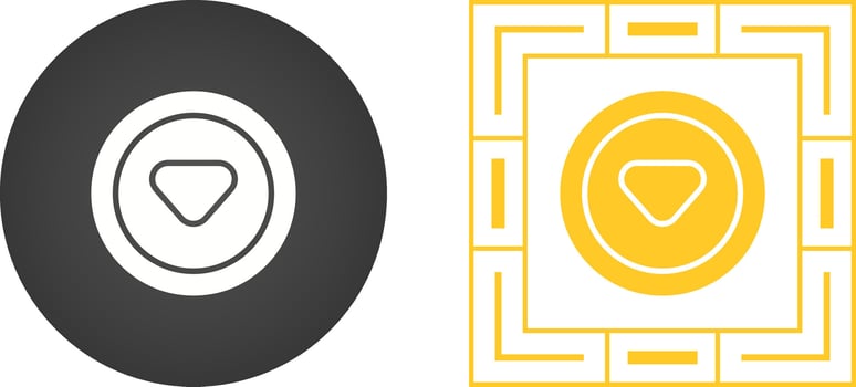 Caret Down Vector Icon