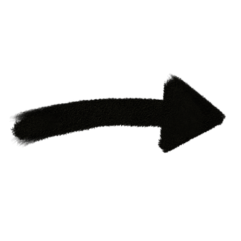 Single arrow icon on black color png