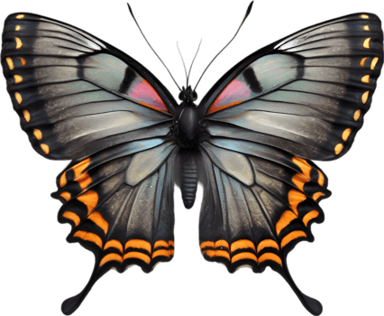 AI generated Colorful and elegant butterfly image. png