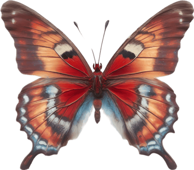 AI generated Colorful and elegant butterfly image. png