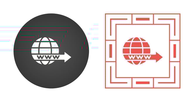 Domain Forwarding Vector Icon