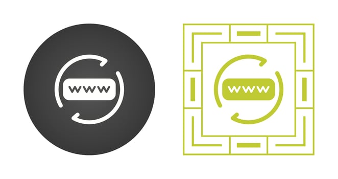 Domain Renewal Vector Icon