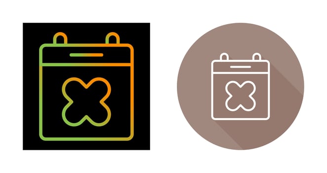 Calendar Xmark Vector Icon