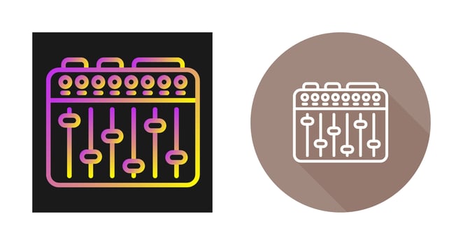 Sound Mixer Vector Icon