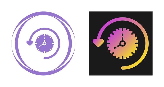 Time Past Vector Icon