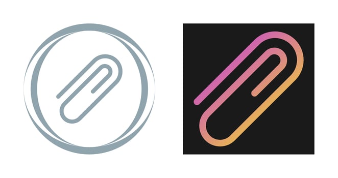 Paperclip Vector Icon