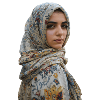 AI generated Muslim Woman Wearing Hijaab on Transparent background - Ai Generated png