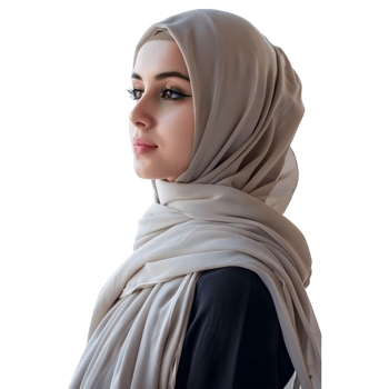 AI generated Muslim Woman Wearing Hijaab on Transparent background - Ai Generated png