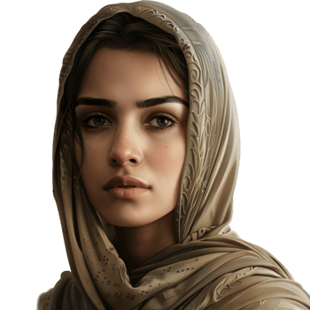 AI generated Muslim Woman Wearing Hijaab on Transparent background - Ai Generated png