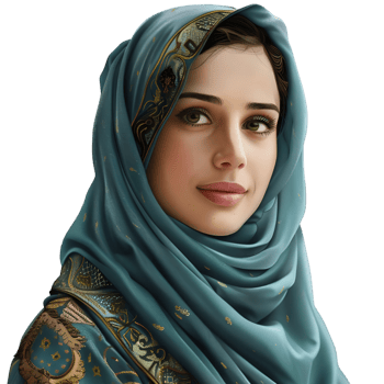 AI generated Muslim Woman Wearing Hijaab on Transparent background - Ai Generated png