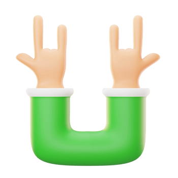love you gesture 3d icon illustration png