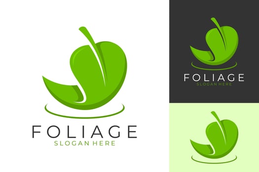 Foliage Nature Leaf Forest Logo Design vector
