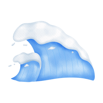 blue big wave png