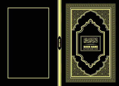 Islamic book cover vector design