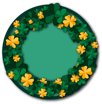 Illustration on theme beautiful shape banner in style paper cut for celebrate holiday patricks day png