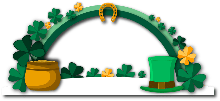 Illustration on theme beautiful shape banner in style paper cut for celebrate holiday patricks day png