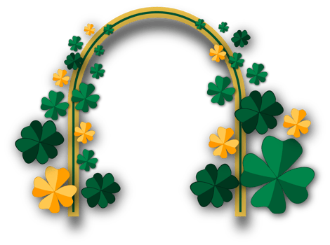 Illustration on theme beautiful shape banner in style paper cut for celebrate holiday patricks day png