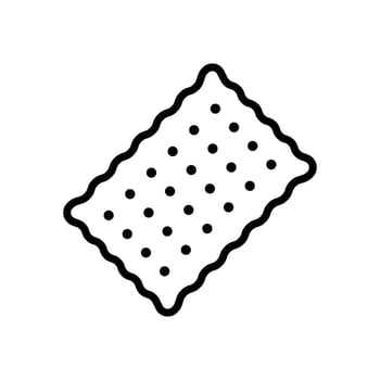 biscuit icon vector design template in white background