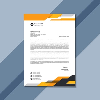Creative Business Letterhead Design Template vector