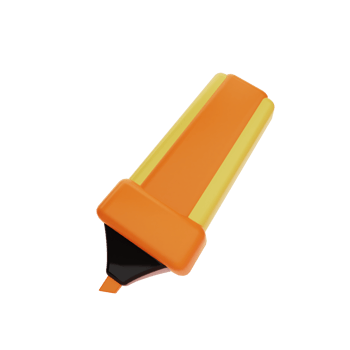 Stabilo, markers, School and Education 3D Icons png