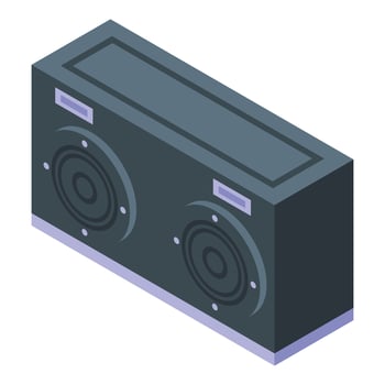 System equipment icon isometric vector. Modern volume vector