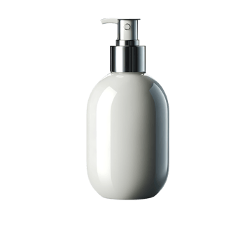 AI generated white cosmetic makeup bottle mockup isolated on background, illustration generic cosmetic. PNG transparent background