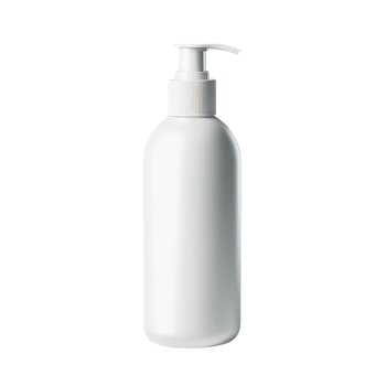 AI generated white cosmetic makeup bottle mockup isolated on background, illustration generic cosmetic. PNG transparent background