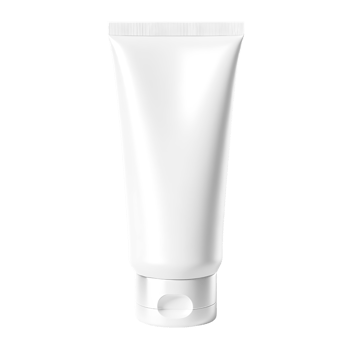 AI generated Tube of cream mockup isolated on background, illustration generic cosmetic. PNG transparent background