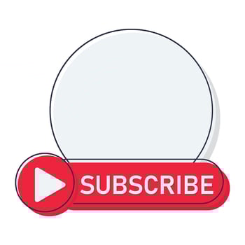 Illustration of subscribe vector