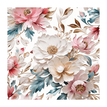 AI generated Foral flower bouquet design, Abstract metallic flower design, Digital flower painting, Floral textile design, Flower Illustration,Embossed flower pattern png