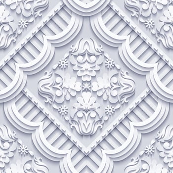 Vector abstract decorative ethnic ornamental seamless pattern