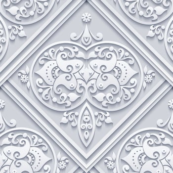 Vector abstract decorative ethnic ornamental seamless pattern