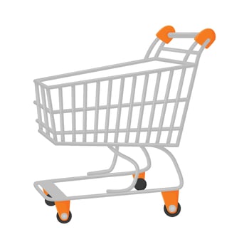 Illustration of shopping cart vector