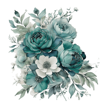 AI generated Abstract metallic flower design, Digital flower painting, Floral textile design, Flower Illustration,Embossed flower pattern, PNG flower images, Foral flower bouquet design