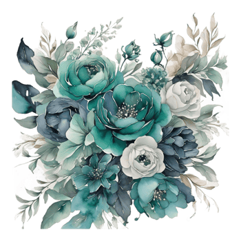 AI generated Abstract metallic flower design, Digital flower painting, Floral textile design, Flower Illustration,Embossed flower pattern, PNG flower images, Foral flower bouquet design