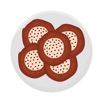 Illustration of cookies vector